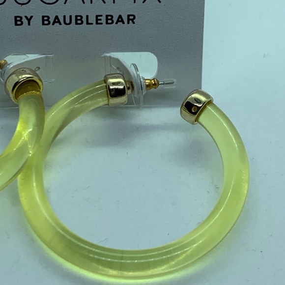 Sugarfix by Baublebar Large Yellow & Gold Hoop Earrings - Picture 2 of 2